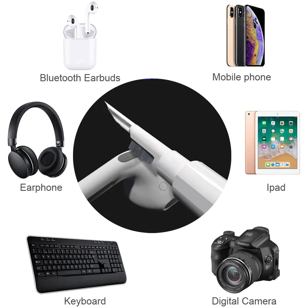 Bluetooth Earphones Cleaning Tool for Airpods Pro 3 2 1 Durable Earbuds Case Cleaner Kit Clean Brush Pen